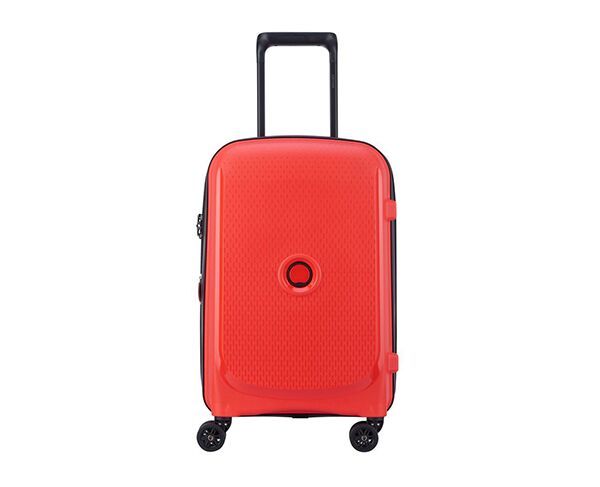 Delsey 55cm Belmont Plus 4-Wheel Cabin Trolley Suitcase - Red